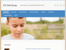 Tablet Screenshot of nycchildtherapy.info